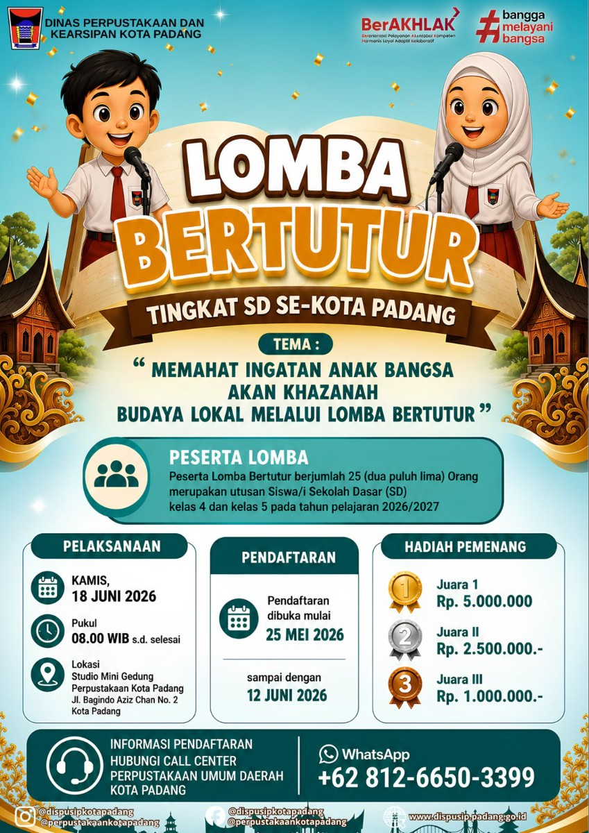 LOMBA BERTUTUR TINGKAT SD SE-KOTA PADANG 2026
