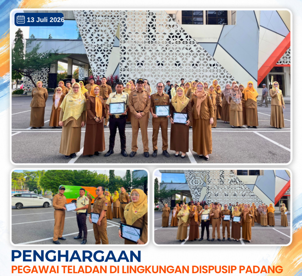 Genjot Motivasi Kerja, Kepala Dispusip Kota Padang Berikan Reward Bagi Pegawai Teladan